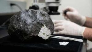 a 45 billion year old meteorite crashed into a new jersey home and scientists found clues about the
