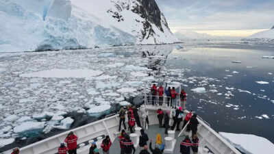 a ship sails through the lemaire channel in antarctica ap file photo