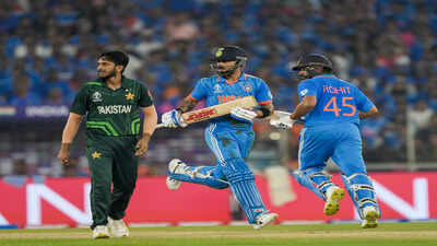 ahmedabad india39s rohit sharma and virat kohli run between the wickets during t