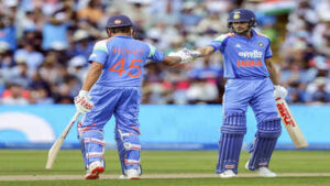 birmingham england jul 14 ani india39s rohit sharma and skipper shubman gil