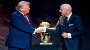 donal trump and gianni infantino