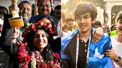 fide women39s world cup 2025 divya deshmukh and fide world cup 2025 winner javokhir sindarov pti pho