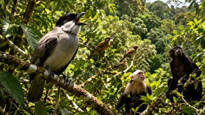 internet of the forest scientists discover birds and monkeys in the amazon have developed a natural