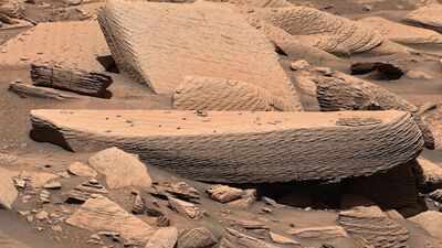 nasa39s curiosity rover discovers evidence of an ancient sandstorm preserved in mars rocks for billi