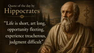 quote of the day by hippocrates why quotlife is short art long opportunity fleeting experience quot