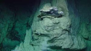 this lost city carbonate tower was imaged during the national science foundation supported project r