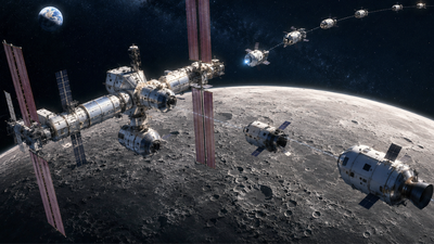 240000 miles from earth nasa is building the worlds first space airport for the moon where spacecraf