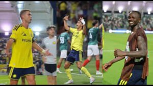 cristiano ronaldo watches on as 10 man al nassr produce stunning comeback against al ettifaq