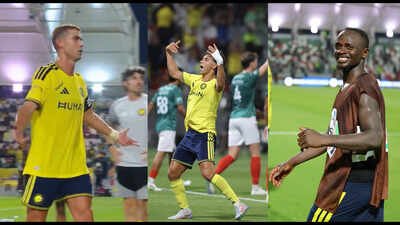 cristiano ronaldo watches on as 10 man al nassr produce stunning comeback against al ettifaq