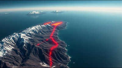 depict the linear cluster of earthquakes tracing the edge of the yakutat microplate in south central