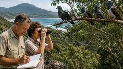 in 1965 a couple began counting pigeons in queensland three years later numbers fell from 4692 to 14