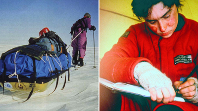 in 1986 a 29 year old teacher spent 55 days crossing the arctic and became the first woman to reach