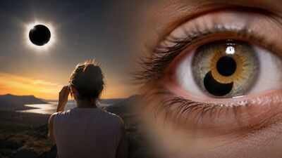 in 2017 a woman watched a solar eclipse for seconds days later she discovered an eclipse shaped blin