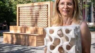 scientists filled a strange 3d printed clay cube with water and discovered it could cool air by near