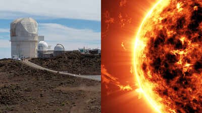the observations were made with the daniel k inouye solar telescope dkist a powerful 4 metre class s