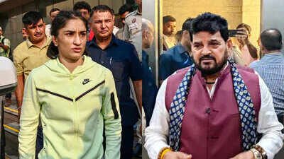 vinesh phogat and brij bhushan saran singh