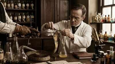 in 1894 two scientists independently used snake venom to create the worlds first antivenoms one disc