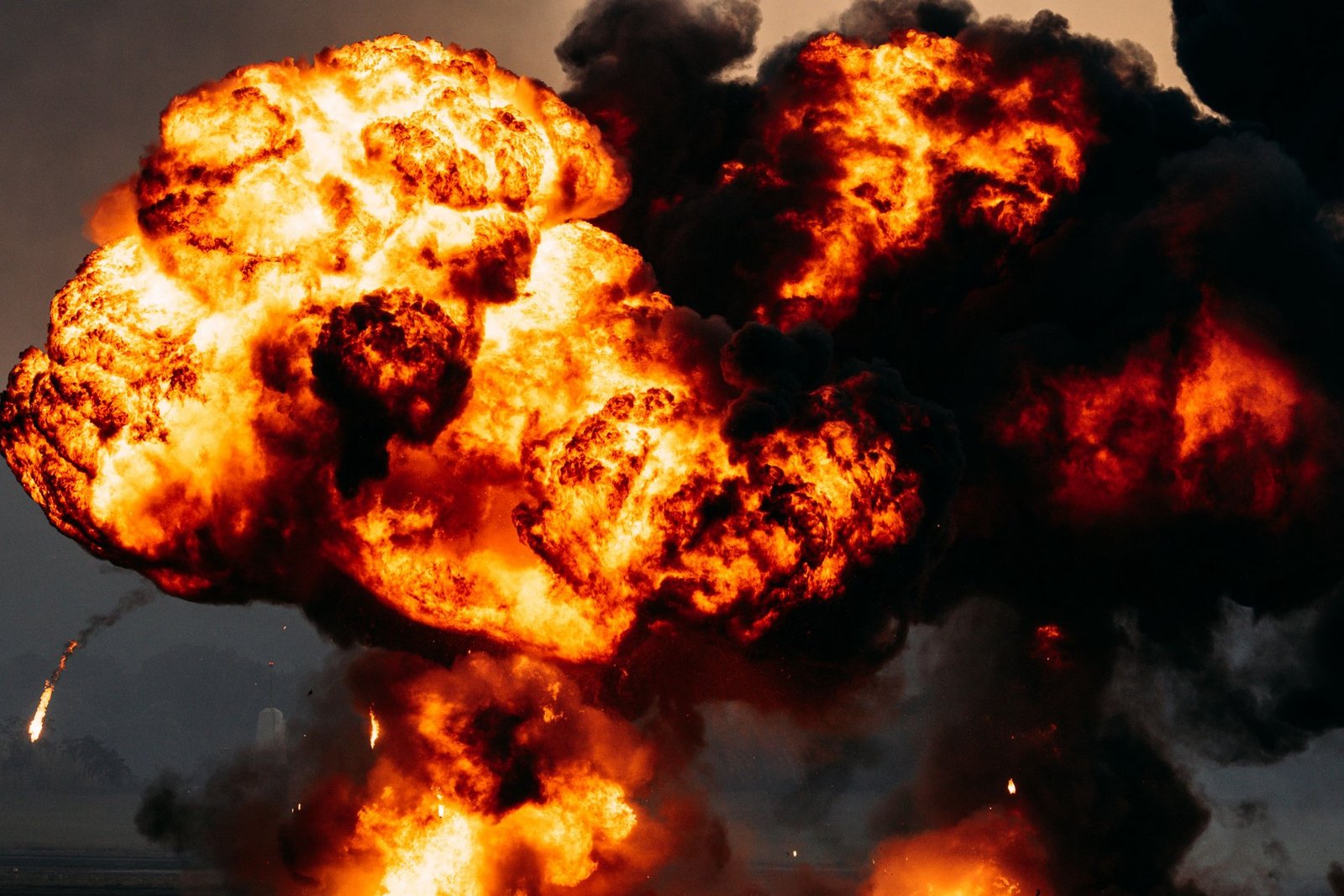 multiple explosions detected on irans qeshm island