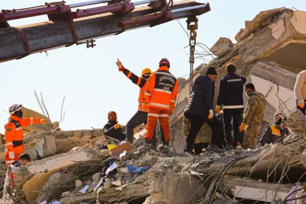 rescue operations underway after building collapse in delhis satya niketan