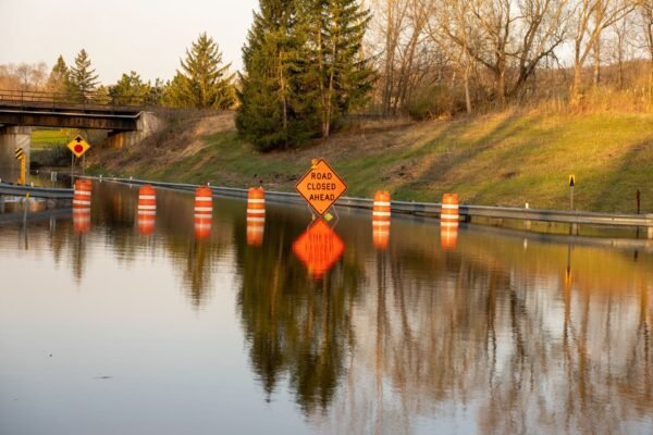 severe flash flooding disrupts half marathon and submerges vehicles