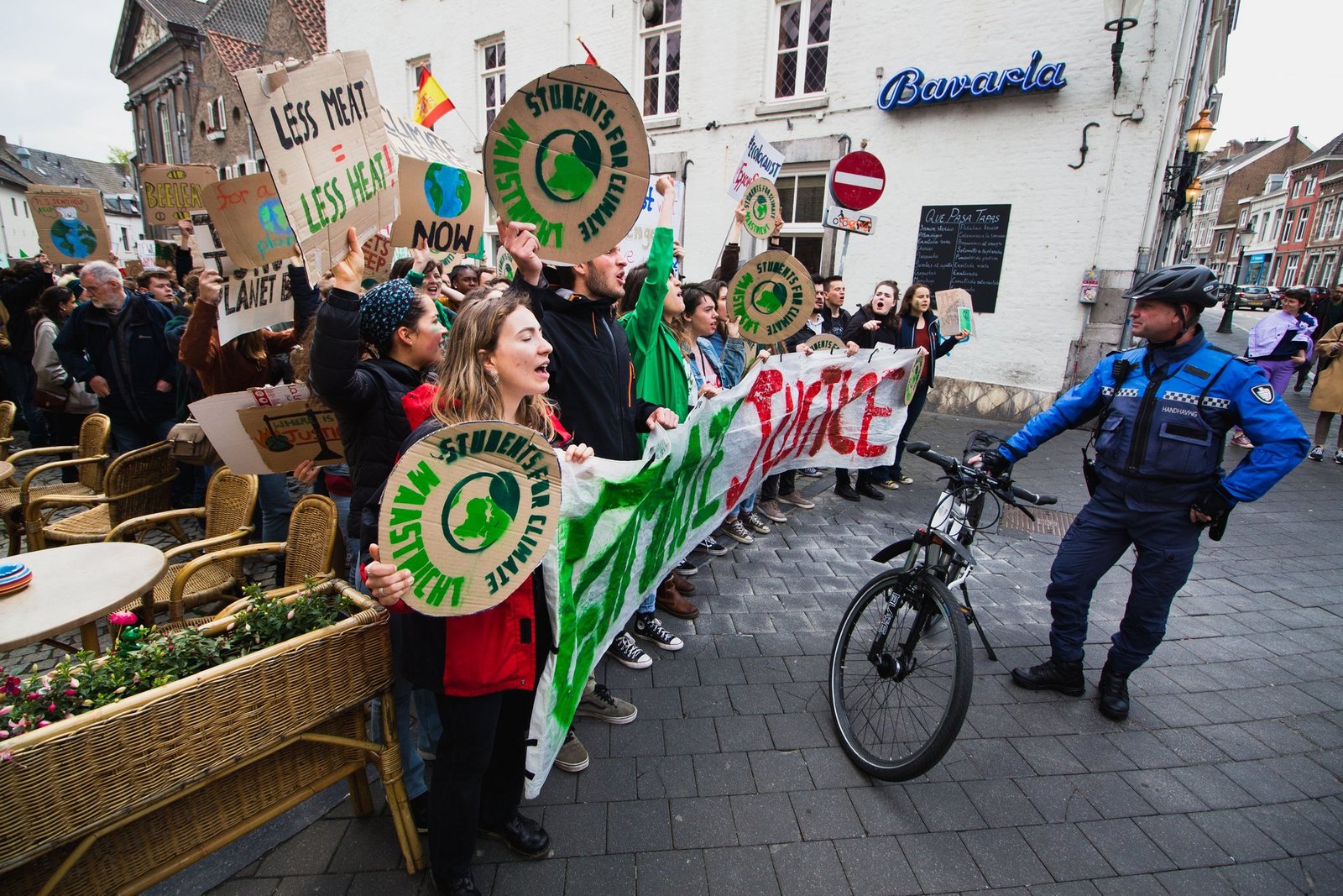 students across germany protest against military service reintroduction
