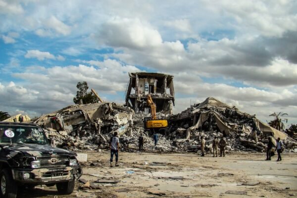 tragic collapse in gaza claims lives of 20 individuals including five children