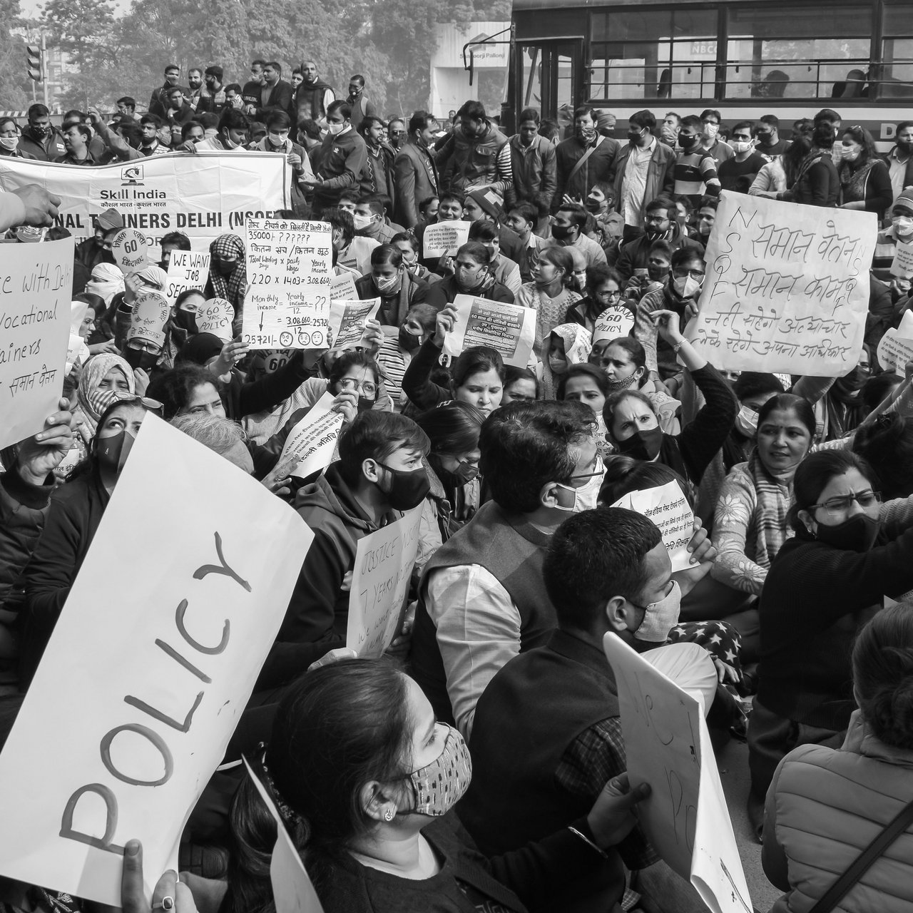 delhi high court allows protest against police action on alleged electoral fraud
